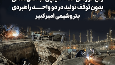 به گزارشاقتصادمحور به نقل از روابط عمومی و امور بین‌الملل شرکت پتروشیمی امیرکبیر، عملیات پیچیده رفع خوردگی خط ۳۰ اینچی سیستم آب آتش‌نشانی (Fire Water) در محوطه OFF Site واحد پلی‌اتیلن سنگین مجتمع پتروشیمی امیرکبیر، که بر اثر خوردگی بالا نشتی شدید پیدا کرده بود، پس از هماهنگی کامل و تلاش شبانه‌روزی تیم‌های عملیاتی، بدون توقف تولید و با ریسک بالای ایمنی و موفقیت به اتمام رسید.